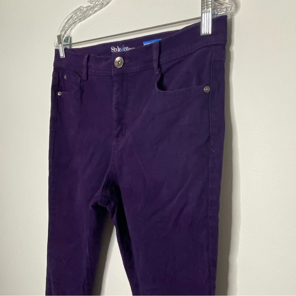 Style & Co. Petite Purple Tummy Control Jeans - Picture 4 of 8